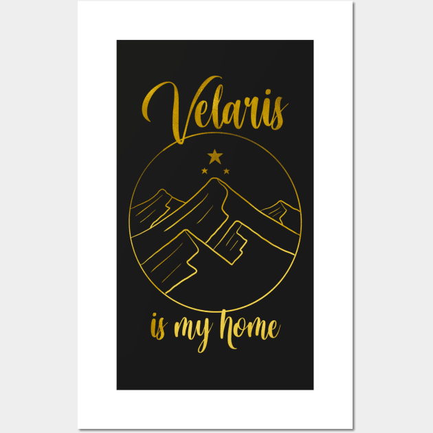 Velaris is my home golden design ACOTAR series inspired on books Wall Art by AnabellaCor94